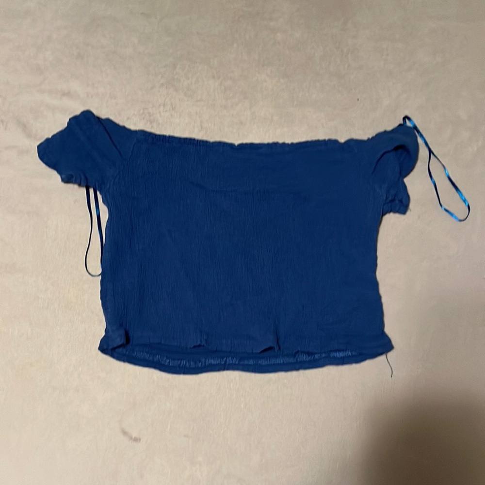Blue Crop Top